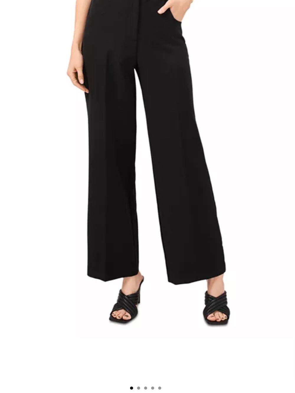 Vince Camuto Black Wide-Leg Pants